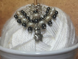 Cute Cow Knitting Stitch Marker Set , Stitch Markers - Jill's Beaded Knit Bits, Jill's Beaded Knit Bits
 - 1