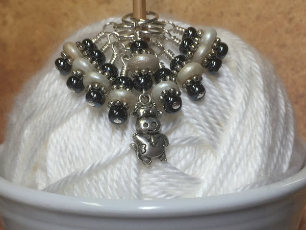 Cute Cow Knitting Stitch Marker Set , Stitch Markers - Jill's Beaded Knit Bits, Jill's Beaded Knit Bits
 - 1