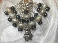Cute Cow Knitting Stitch Marker Set , Stitch Markers - Jill's Beaded Knit Bits, Jill's Beaded Knit Bits
 - 8