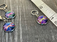 Dragonfly Stitch Markers for Knitting or Crochet, Closed Rings, Open Rings, or Clasps