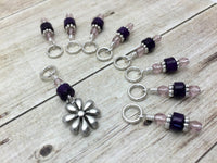 Daisy Knitting Stitch Marker Set- Gift for Knitters , Stitch Markers - Jill's Beaded Knit Bits, Jill's Beaded Knit Bits
 - 9