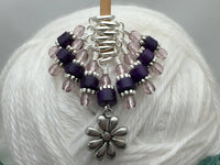 Daisy Knitting Stitch Marker Set- Gift for Knitters , Stitch Markers - Jill's Beaded Knit Bits, Jill's Beaded Knit Bits
 - 6