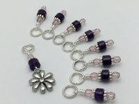 Daisy Knitting Stitch Marker Set- Gift for Knitters , Stitch Markers - Jill's Beaded Knit Bits, Jill's Beaded Knit Bits
 - 10