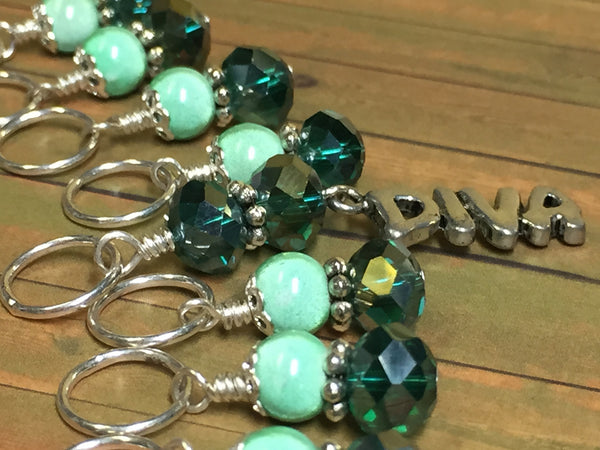 Diva Stitch Marker Set , Stitch Markers - Jill's Beaded Knit Bits, Jill's Beaded Knit Bits
 - 1