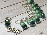 Diva Stitch Marker Set , Stitch Markers - Jill's Beaded Knit Bits, Jill's Beaded Knit Bits
 - 8