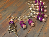 Pink Fairy Stitch Marker Set , Stitch Markers - Jill's Beaded Knit Bits, Jill's Beaded Knit Bits
 - 3