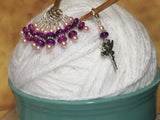 Pink Fairy Stitch Marker Set , Stitch Markers - Jill's Beaded Knit Bits, Jill's Beaded Knit Bits
 - 8