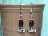 Faith Dangle Earrings , Jewelry - Jill's Beaded Knit Bits, Jill's Beaded Knit Bits
 - 2