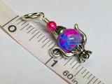 6 Spotted Teapot Stitch Markers- Gift for Knitters , Stitch Markers - Jill's Beaded Knit Bits, Jill's Beaded Knit Bits
 - 5