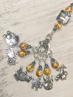 Farmyard Stitch Marker Set- Includes Beaded Stitch Marker Holder , Stitch Markers - Jill's Beaded Knit Bits, Jill's Beaded Knit Bits
 - 8