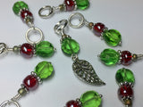 Filagree Leaf Snag Free Stitch Marker Set , Stitch Markers - Jill's Beaded Knit Bits, Jill's Beaded Knit Bits
 - 2