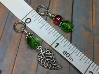 Filagree Leaf Snag Free Stitch Marker Set , Stitch Markers - Jill's Beaded Knit Bits, Jill's Beaded Knit Bits
 - 7