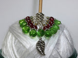 Filagree Leaf Snag Free Stitch Marker Set , Stitch Markers - Jill's Beaded Knit Bits, Jill's Beaded Knit Bits
 - 4