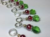 Filagree Leaf Snag Free Stitch Marker Set , Stitch Markers - Jill's Beaded Knit Bits, Jill's Beaded Knit Bits
 - 3