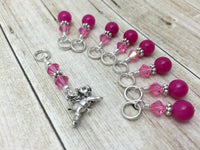 Flying Pig Stitch Marker Jewelry Set for Knitting , Stitch Markers - Jill's Beaded Knit Bits, Jill's Beaded Knit Bits
 - 7