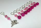 Flying Pig Stitch Marker Jewelry Set for Knitting , Stitch Markers - Jill's Beaded Knit Bits, Jill's Beaded Knit Bits
 - 1