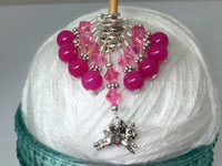 Flying Pig Stitch Marker Jewelry Set for Knitting , Stitch Markers - Jill's Beaded Knit Bits, Jill's Beaded Knit Bits
 - 9
