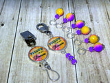 "Follow Your Dream" Portuguese Knitting Pin & Stitch Marker Gift Set , Portugese Knitting Pin - Jill's Beaded Knit Bits, Jill's Beaded Knit Bits
 - 10