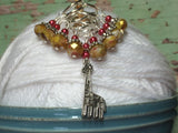 Giraffe Stitch Marker Set in Yellow , Stitch Markers - Jill's Beaded Knit Bits, Jill's Beaded Knit Bits
 - 3