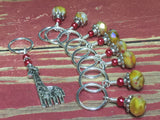 Giraffe Stitch Marker Set in Yellow , Stitch Markers - Jill's Beaded Knit Bits, Jill's Beaded Knit Bits
 - 4