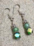 Green Cube Crystal Earrings , jewelry - Jill's Beaded Knit Bits, Jill's Beaded Knit Bits
 - 3