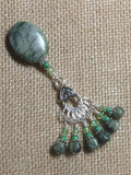 Green Line Jasper Stitch Marker Set , Stitch Markers - Jill's Beaded Knit Bits, Jill's Beaded Knit Bits
 - 3