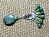 Green Line Jasper Stitch Marker Set , Stitch Markers - Jill's Beaded Knit Bits, Jill's Beaded Knit Bits
 - 4