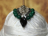 Malachite Green Snag Free Stitch Marker Set , Stitch Markers - Jill's Beaded Knit Bits, Jill's Beaded Knit Bits
 - 7