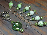 Green Splatter Stitch Marker Set for Knitters- Snag Free , Stitch Markers - Jill's Beaded Knit Bits, Jill's Beaded Knit Bits
 - 2