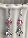 Hairstylist Beaded Dangle Earrings- Pink French Hook Wire Earrings , jewelry - Jill's Beaded Knit Bits, Jill's Beaded Knit Bits
 - 7