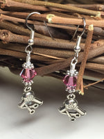 Hairstylist Beaded Dangle Earrings- Pink French Hook Wire Earrings , jewelry - Jill's Beaded Knit Bits, Jill's Beaded Knit Bits
 - 5