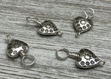 Silver Hearts Stitch Markers on Sterling Silver Filled Wire | Gifts for Knitters
