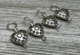 Silver Hearts Stitch Markers on Sterling Silver Filled Wire | Gifts for Knitters