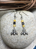 Honey Bee Earrings , jewelry - Jill's Beaded Knit Bits, Jill's Beaded Knit Bits
 - 3