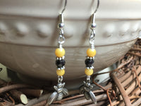 Honey Bee Earrings , jewelry - Jill's Beaded Knit Bits, Jill's Beaded Knit Bits
 - 4