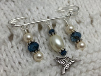Hummingbird Beaded Shawl Pin , jewelry - Jill's Beaded Knit Bits, Jill's Beaded Knit Bits
 - 6