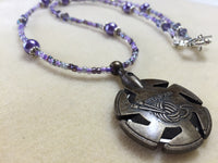 Beaded Yarn Cutter Necklace- Purple , jewelry - Jill's Beaded Knit Bits, Jill's Beaded Knit Bits
 - 3