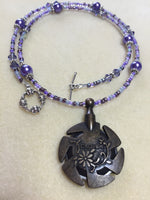 Beaded Yarn Cutter Necklace- Purple , jewelry - Jill's Beaded Knit Bits, Jill's Beaded Knit Bits
 - 6