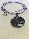 Beaded Yarn Cutter Necklace- Purple , jewelry - Jill's Beaded Knit Bits, Jill's Beaded Knit Bits
 - 8