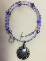 Beaded Yarn Cutter Necklace- Purple , jewelry - Jill's Beaded Knit Bits, Jill's Beaded Knit Bits
 - 9