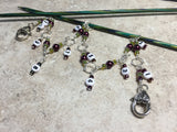 Chain Style Row Counter- Wine/Olive , Stitch Markers - Jill's Beaded Knit Bits, Jill's Beaded Knit Bits
 - 2