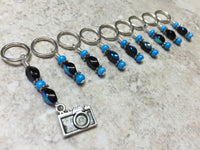 Camera Stitch Marker Set- 9 Snag Free Markers , Stitch Markers - Jill's Beaded Knit Bits, Jill's Beaded Knit Bits
 - 2