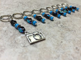 Camera Stitch Marker Set- 9 Snag Free Markers , Stitch Markers - Jill's Beaded Knit Bits, Jill's Beaded Knit Bits
 - 4