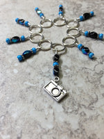 Camera Stitch Marker Set- 9 Snag Free Markers , Stitch Markers - Jill's Beaded Knit Bits, Jill's Beaded Knit Bits
 - 6