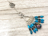 Owl Stitch Marker Necklace | Portuguese Knitting Yarn Holder