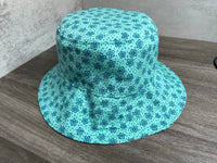 Knitting Sheep Reversible Bucket Hat, Knitting Themed Sun Hat