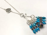 Owl Stitch Marker Necklace | Portuguese Knitting Yarn Holder