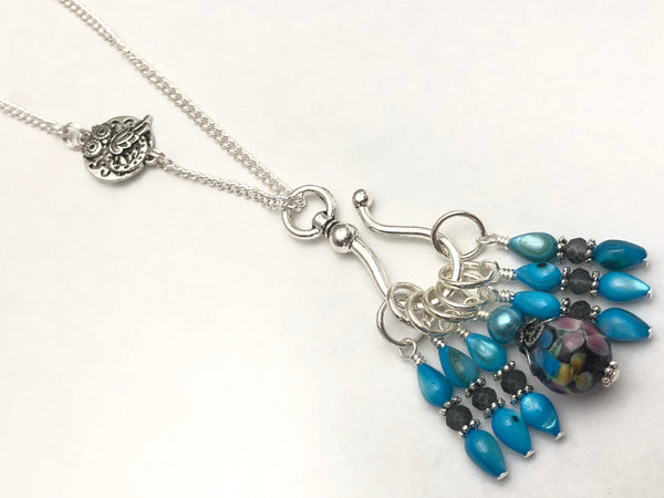 Owl Stitch Marker Necklace | Portuguese Knitting Yarn Holder