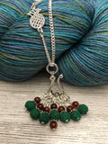 Pineapple Accent Stitch Marker Necklace