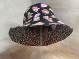 Pink Sheep Reversible Bucket Hat, Knitting Themed Sun Hat